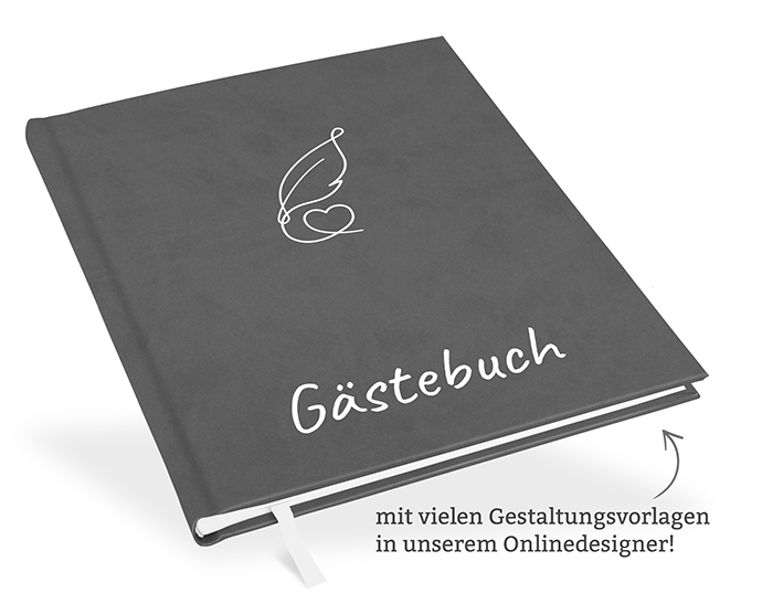 Gästebuch Grau