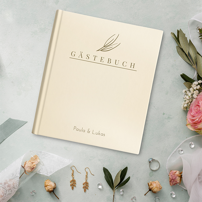 Gästebuch Hochzeit Champagne