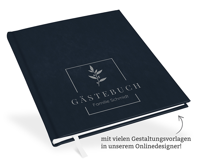 Gästebuch Marineblau