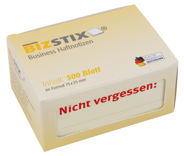 BIZSTIX® Business Haftnotizen "Nicht vergessen"