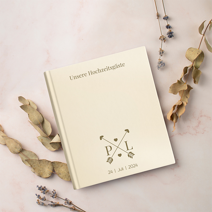 Gästebuch Hochzeit Champagne