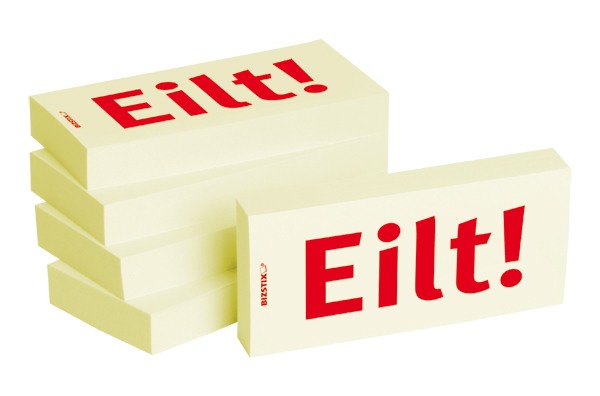 BIZSTIX® Business Haftnotizen "Eilt!"