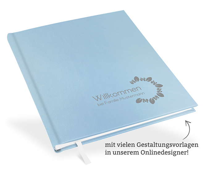 Gästebuch Hellblau